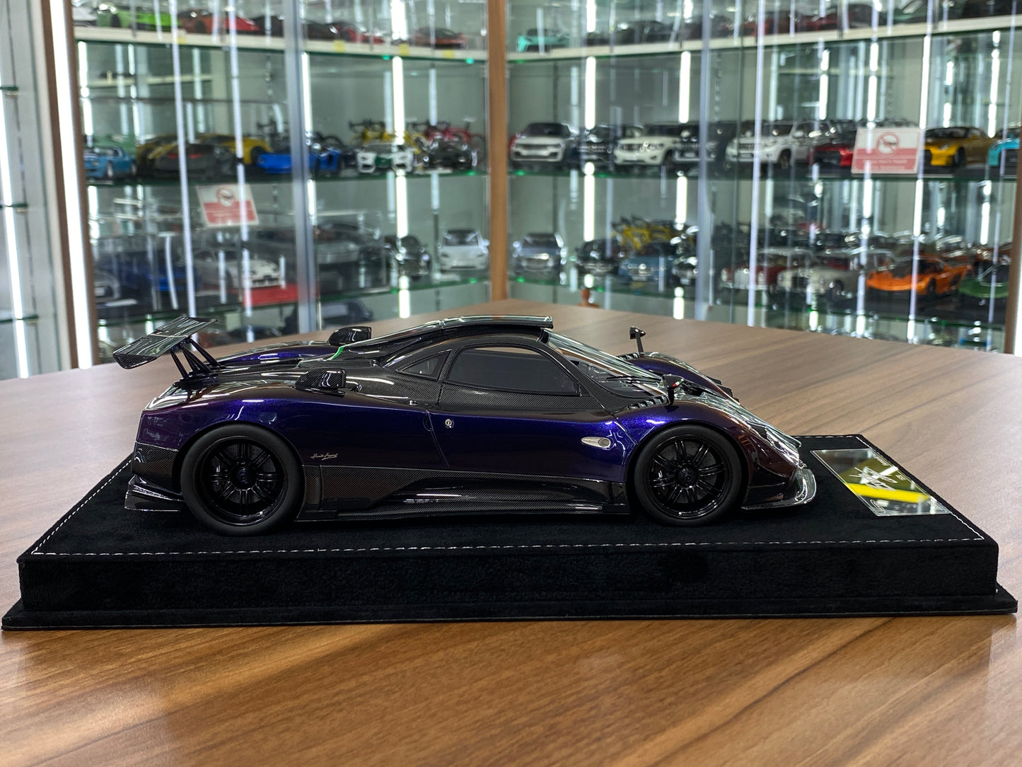 1/18 HH Model Pagani Zonda Cinque Chameleon Purple/Carbon Fiber Resin | Limited 30 pcs