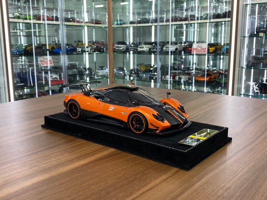 1/18 HH Model Pagani Zonda Cinque Orange/Carbon Fiber Resin | Limited 30 pcs
