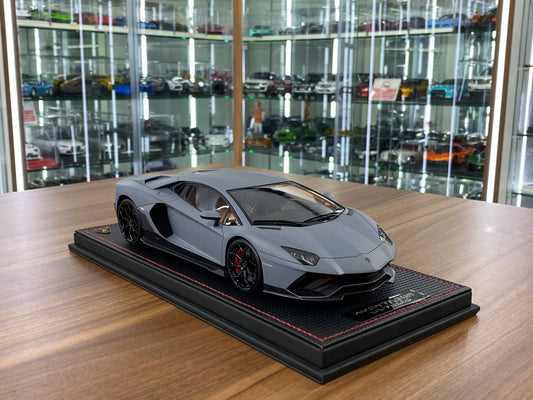 MR Collection Models Lamborghini Aventador ULTIMATE Grigio Acheso