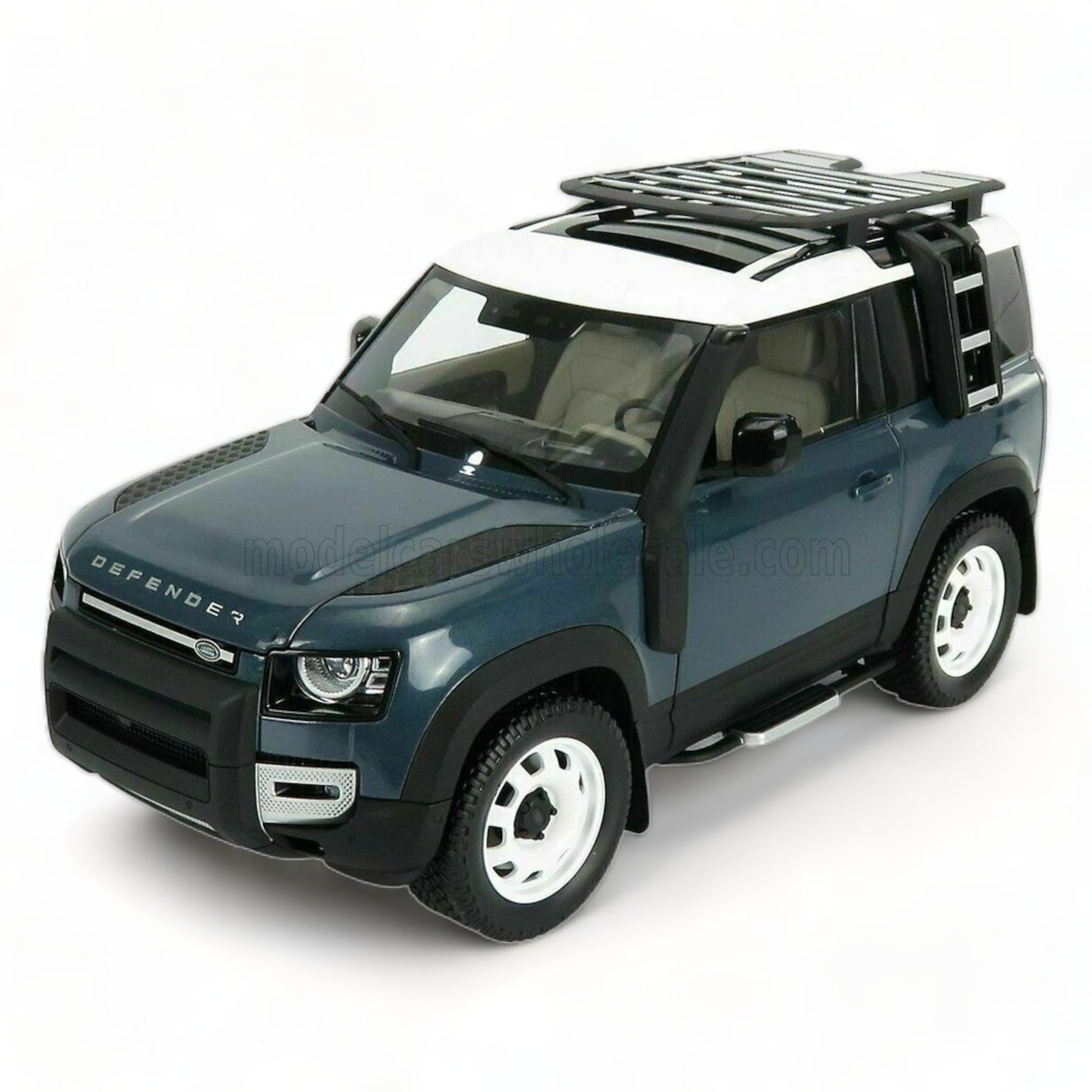 1/18 Diecast  Land Rover Defender 90 Blue by Almost Real Scale Model Car|Sold in Dturman.com Dubai UAE.