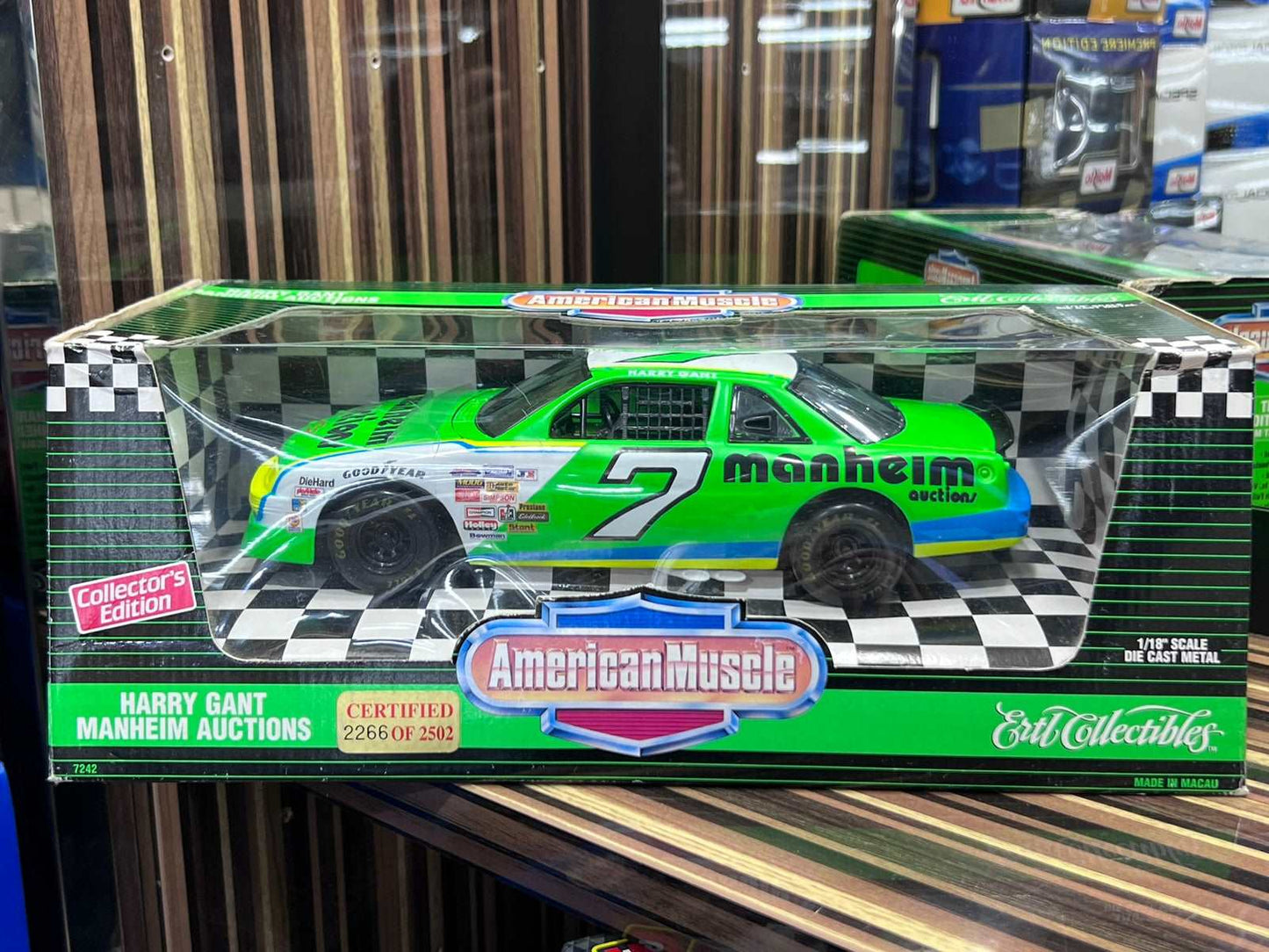 1/18 Diecast Chevrolet Harry Gant Mannheim Auction Green Ertl Collectibles Model Car