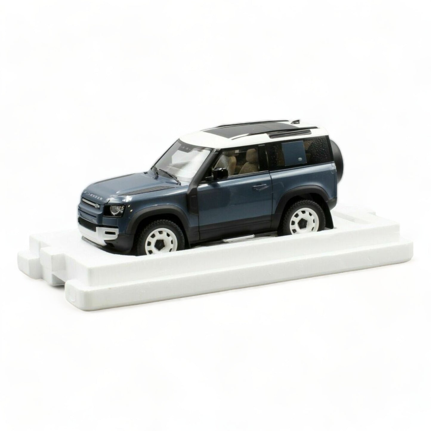 1/18 Diecast Land Rover Defender 90 Blue by Almost Real Scale Model Car|Sold in Dturman.com Dubai UAE.