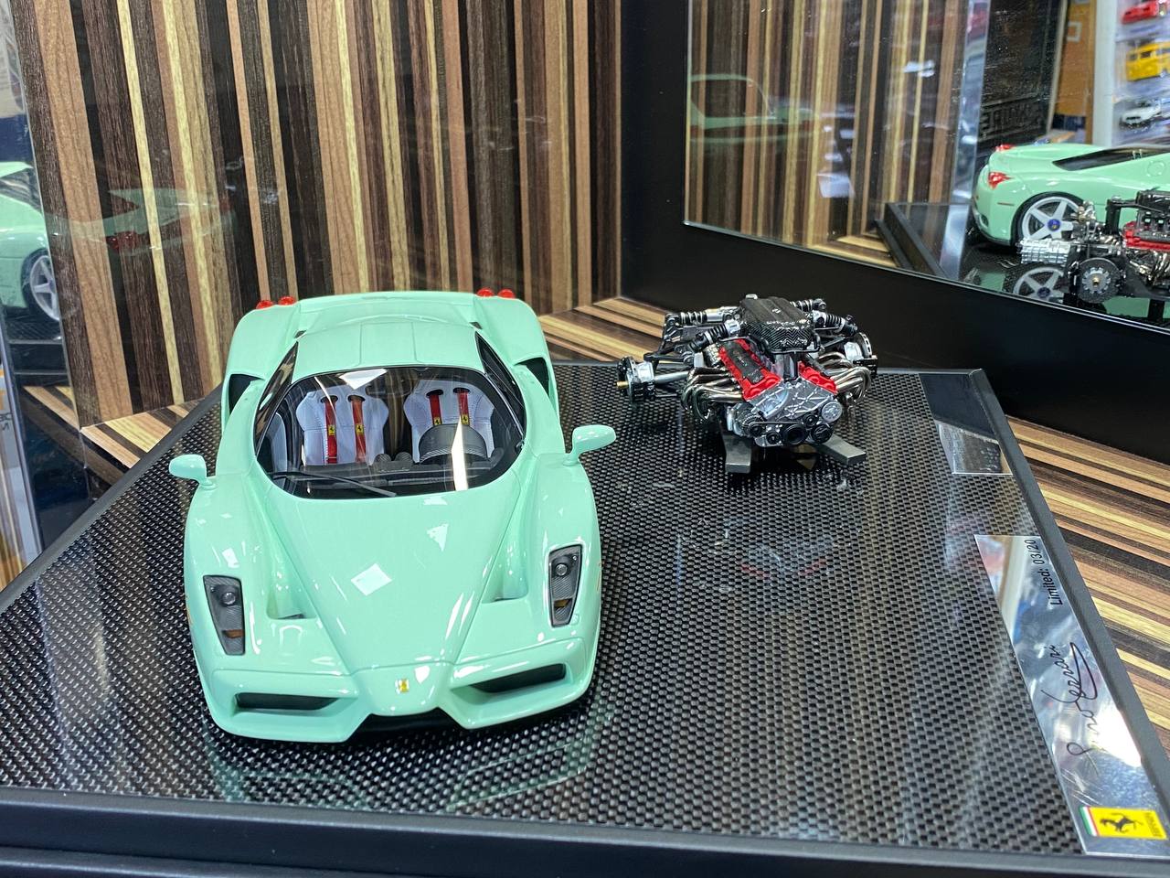1/18 General Models Resin Model - Ferrari Enzo With Engine in Stunning Green|Sold in Dturman.com Dubai UAE.