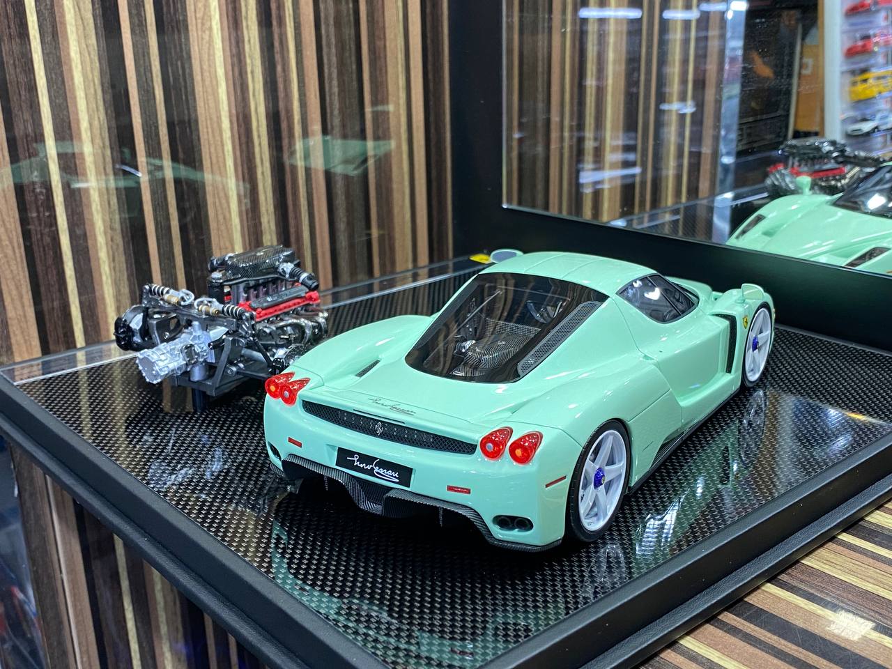 1/18 General Models Resin Model - Ferrari Enzo With Engine in Stunning Green|Sold in Dturman.com Dubai UAE.