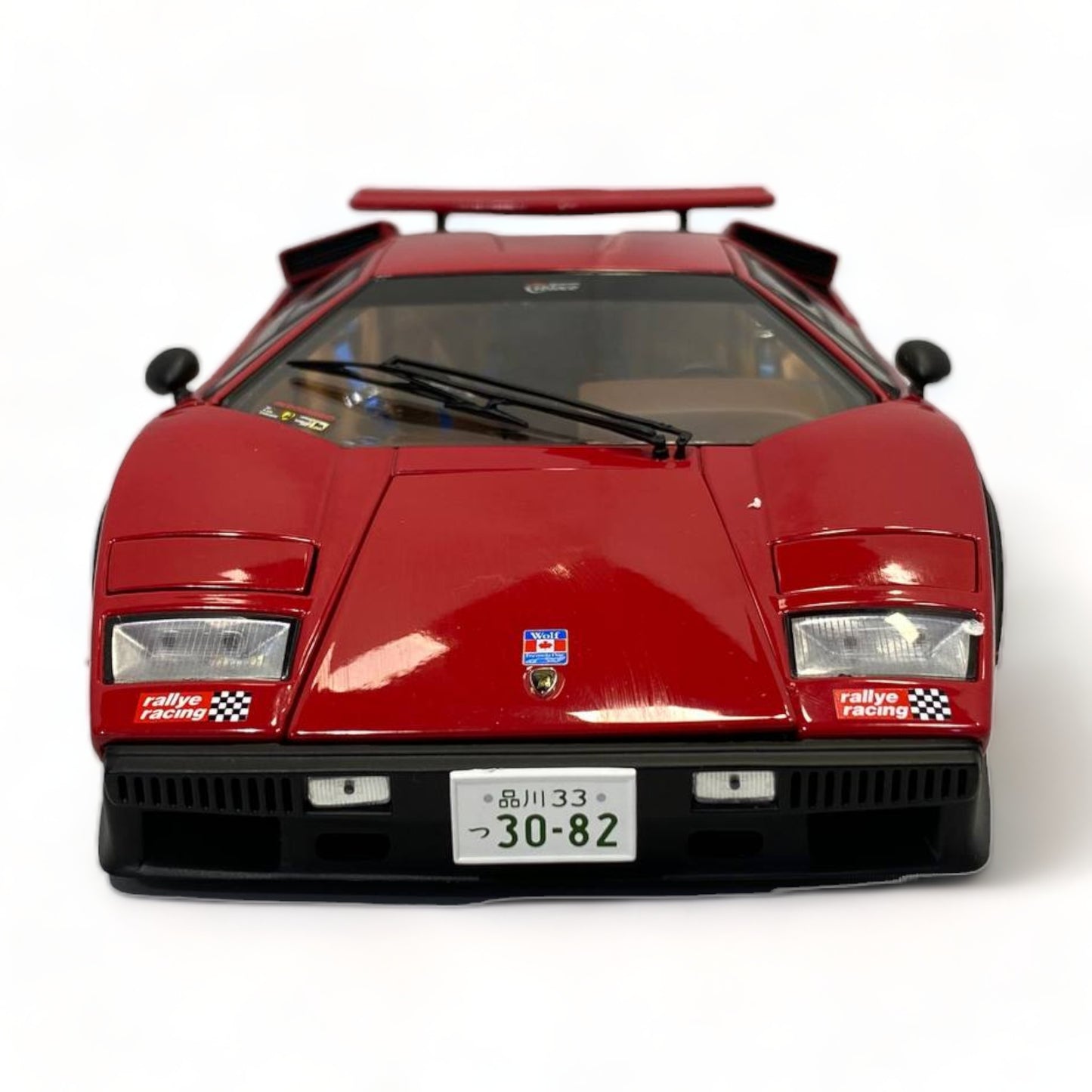 1/18 Diecast Kyosho Lamborghini Countach Walter Wolf Red Scale Model Car
