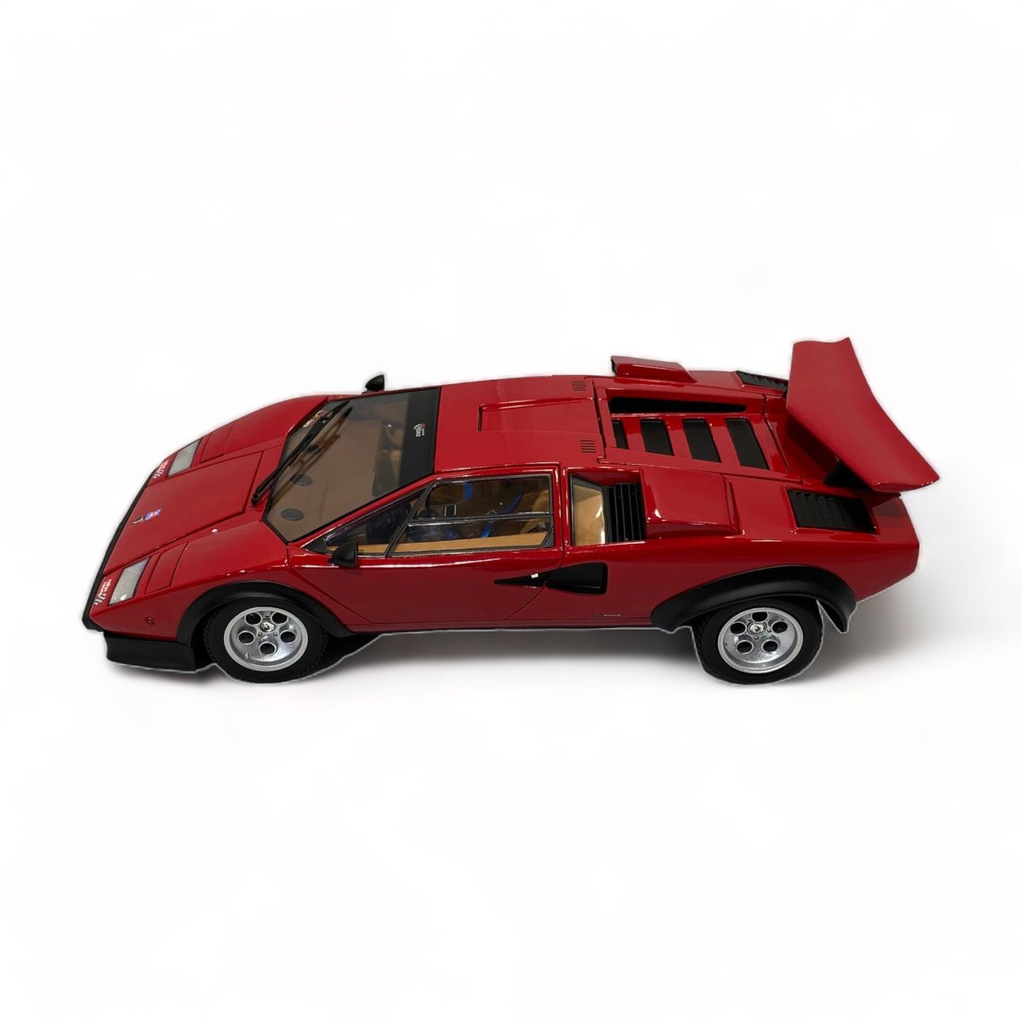 1/18 Diecast Kyosho Lamborghini Countach Walter Wolf Red Scale Model Car