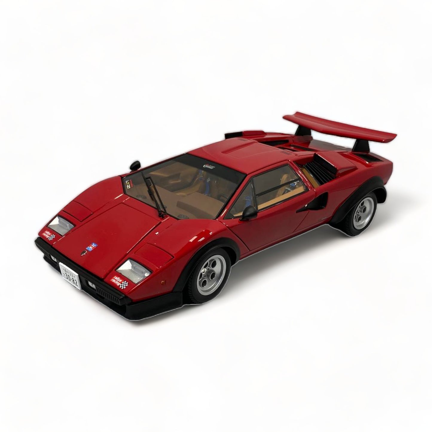 1/18 Diecast Kyosho Lamborghini Countach Walter Wolf Red Scale Model Car