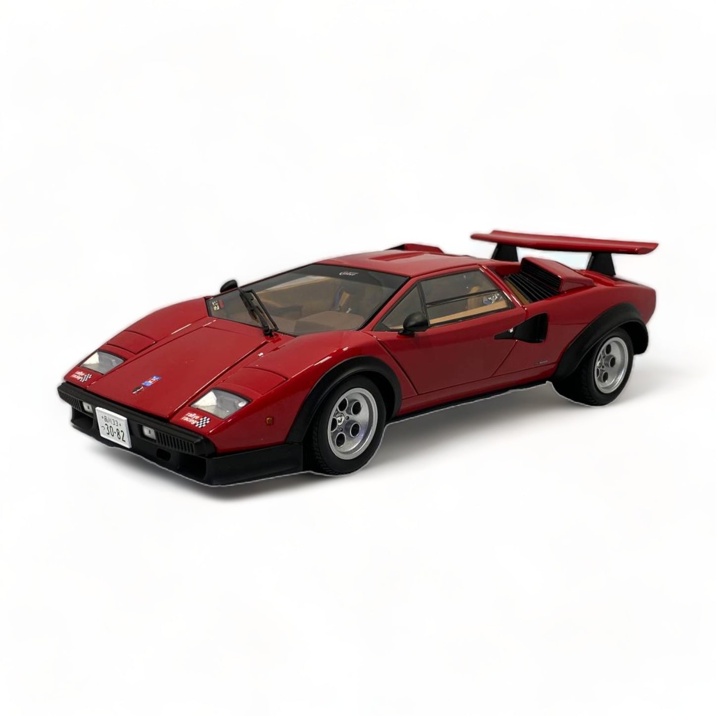 1/18 Diecast Kyosho Lamborghini Countach Walter Wolf Red Scale Model Car
