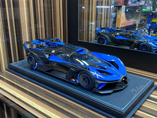 1/18 Resin MR Collection  - Bugatti Bolide in Striking Blue Model Car|Sold in Dturman.com Dubai UAE.