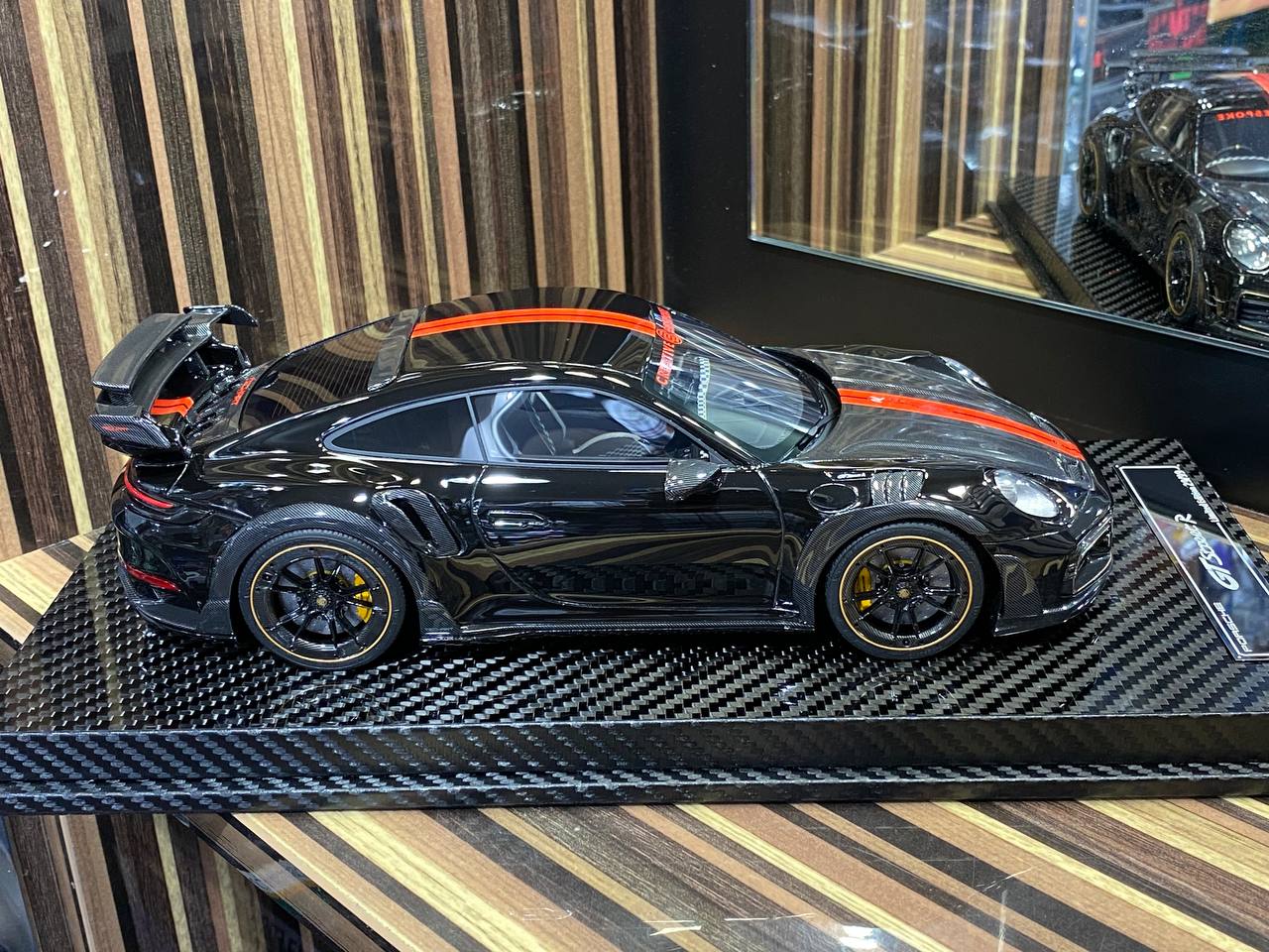 1/18 VIP Models Resin Model - Porsche 992 Turbo S GT Street R TechArt in Sleek Black|Sold in Dturman.com Dubai UAE.