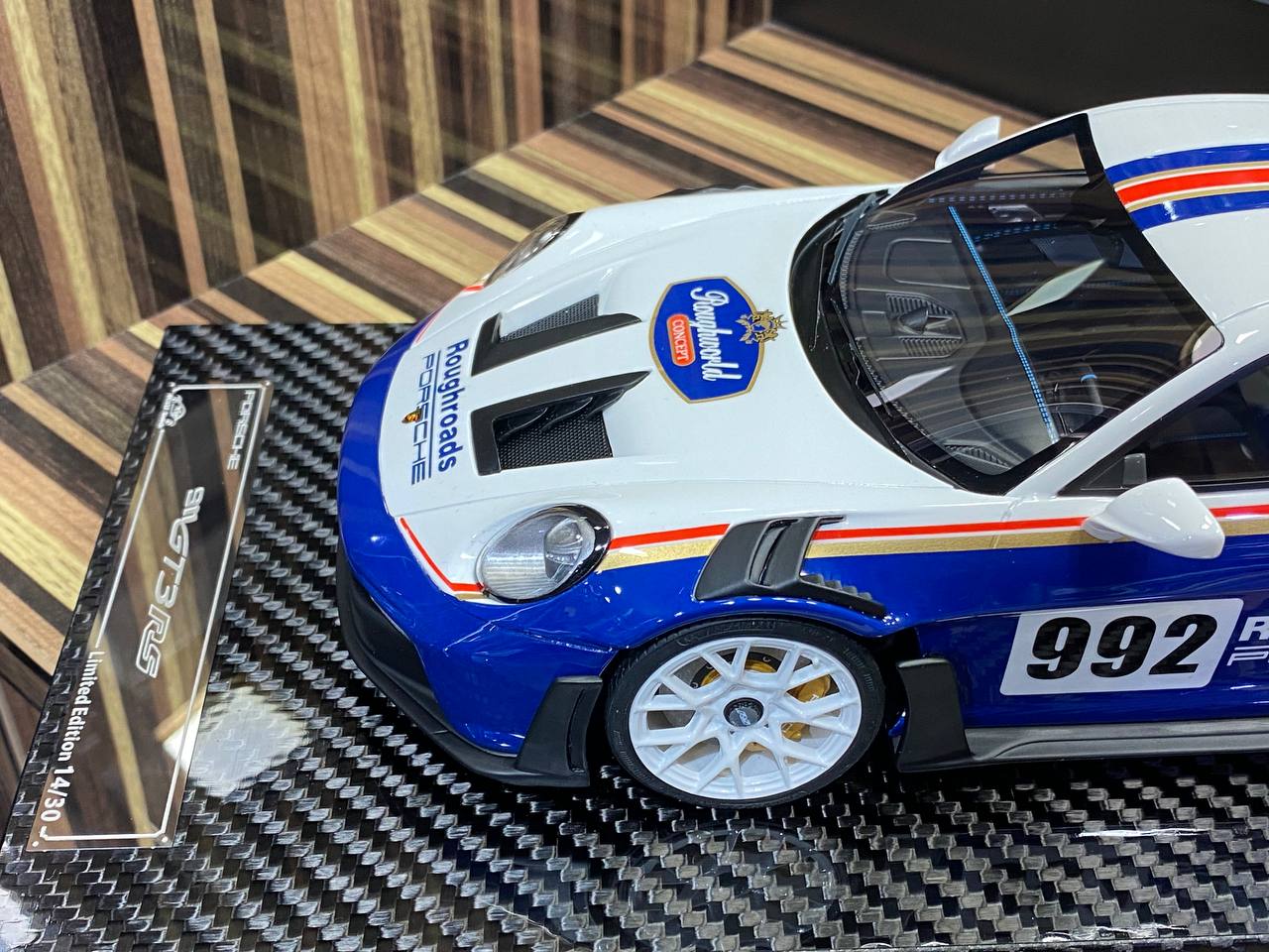 1/18 VIP Models Resin Model - Porsche 911 GT3 RS with Rothmans Decals, Limited Edition|Sold in Dturman.com Dubai UAE.