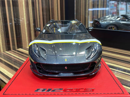 MR Collection Ferrari 812 GTS 1/18 Resin Model - Grigio Silver, Limited Edition|Sold in Dturman.com Dubai UAE.