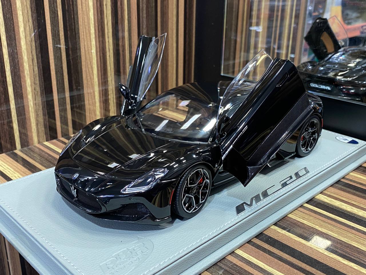 BBR Models Maserati MC20 - 1/18 Metal Diecast, All Opening, Black|Sold in Dturman.com Dubai UAE.