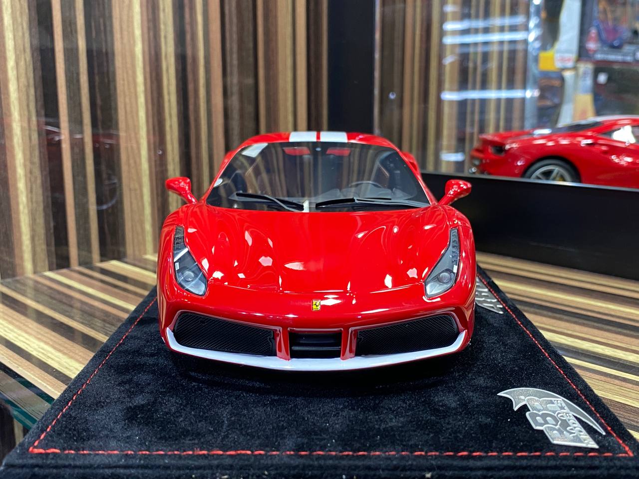BBR Models Ferrari 488 GTB - 1/18 Resin Model, Red|Sold in Dturman.com Dubai UAE.