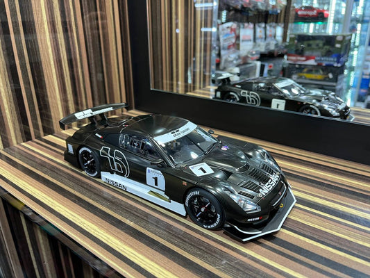 AutoArt Nissan GT-R GT500 Stealth - 1/18 Diecast Model, All Opening - Black Carbon
