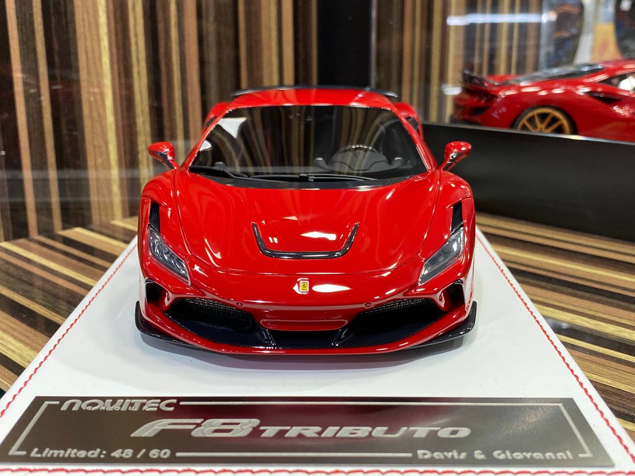 1/18 Davis & Giovanni Ferrari F8 Tributo Limited Edition (60pcs) Red|Sold in Dturman.com Dubai UAE.