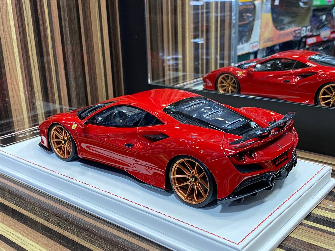 Davis & Giovanni Ferrari F8 Tributo - 1/18 Resin Model, Limited Edition 60pcs, Red|Sold in Dturman.com Dubai UAE.