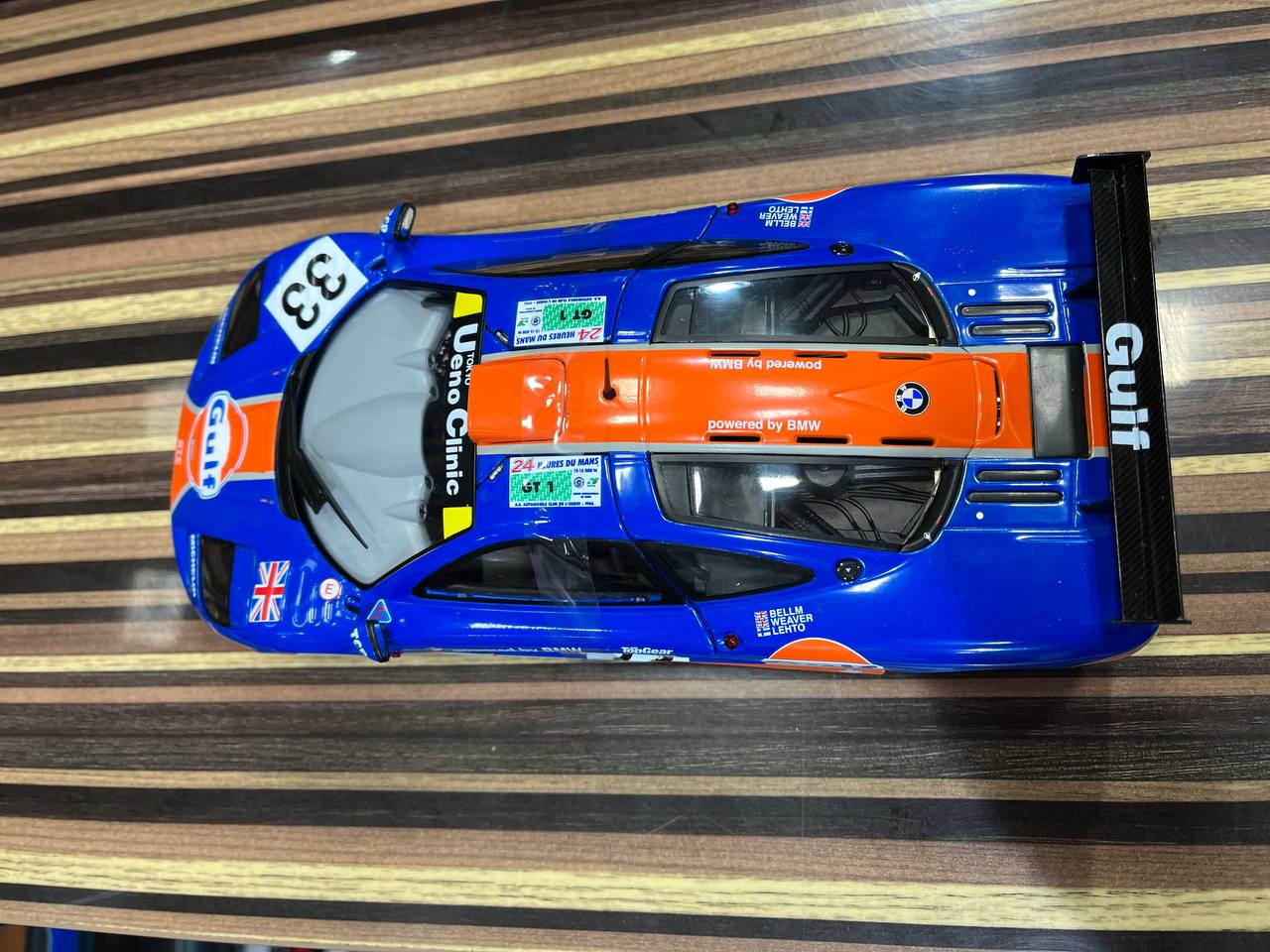 Solido McLaren F1 GTR - 1/18 Diecast Model, Partially Opening - Blue