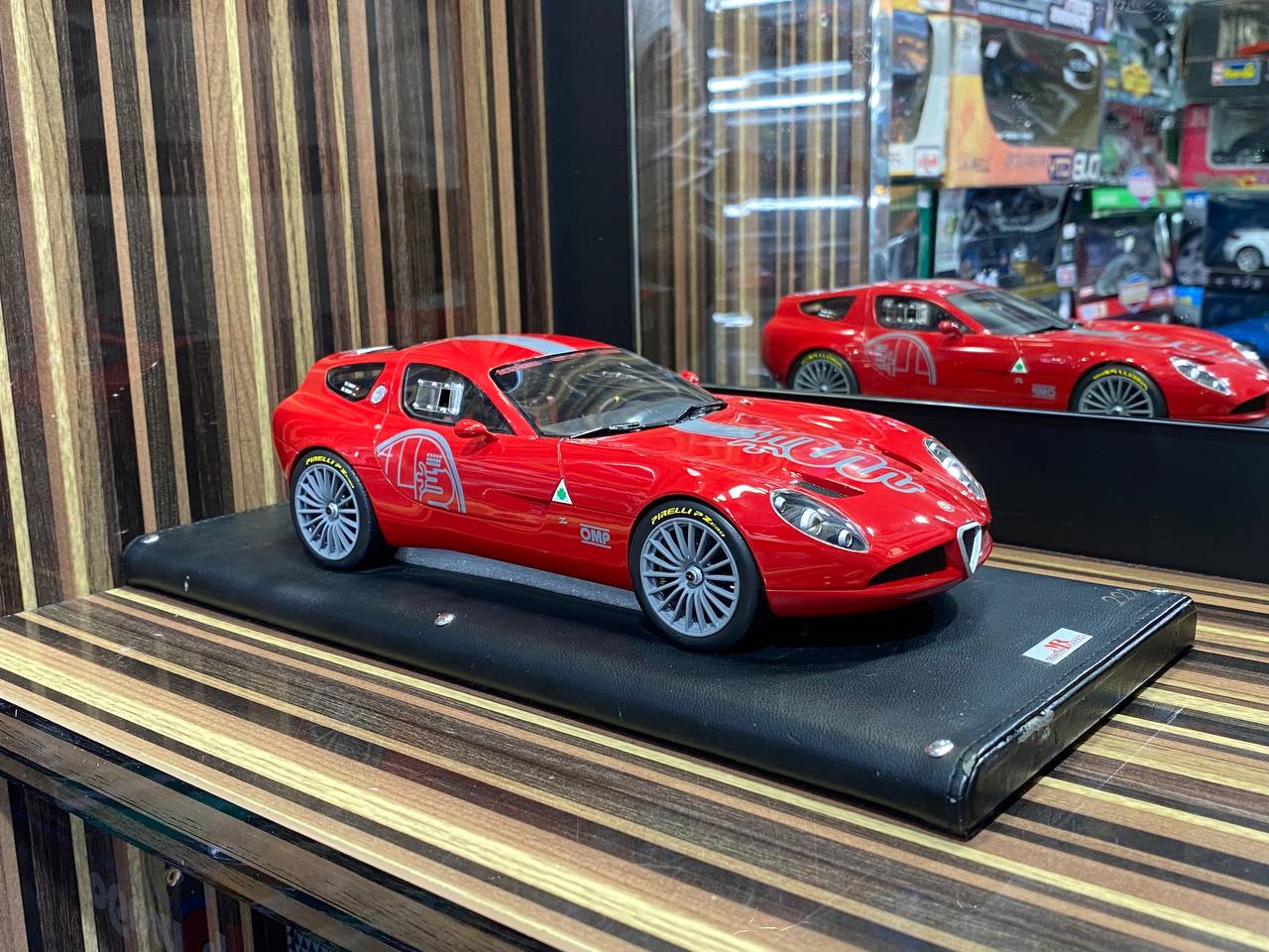 MR Collection Model Alfa Romeo TZ3 Corsa Zagato - 1/18 Resin, Limited Edition,Red|Sold in Dturman.com Dubai UAE.