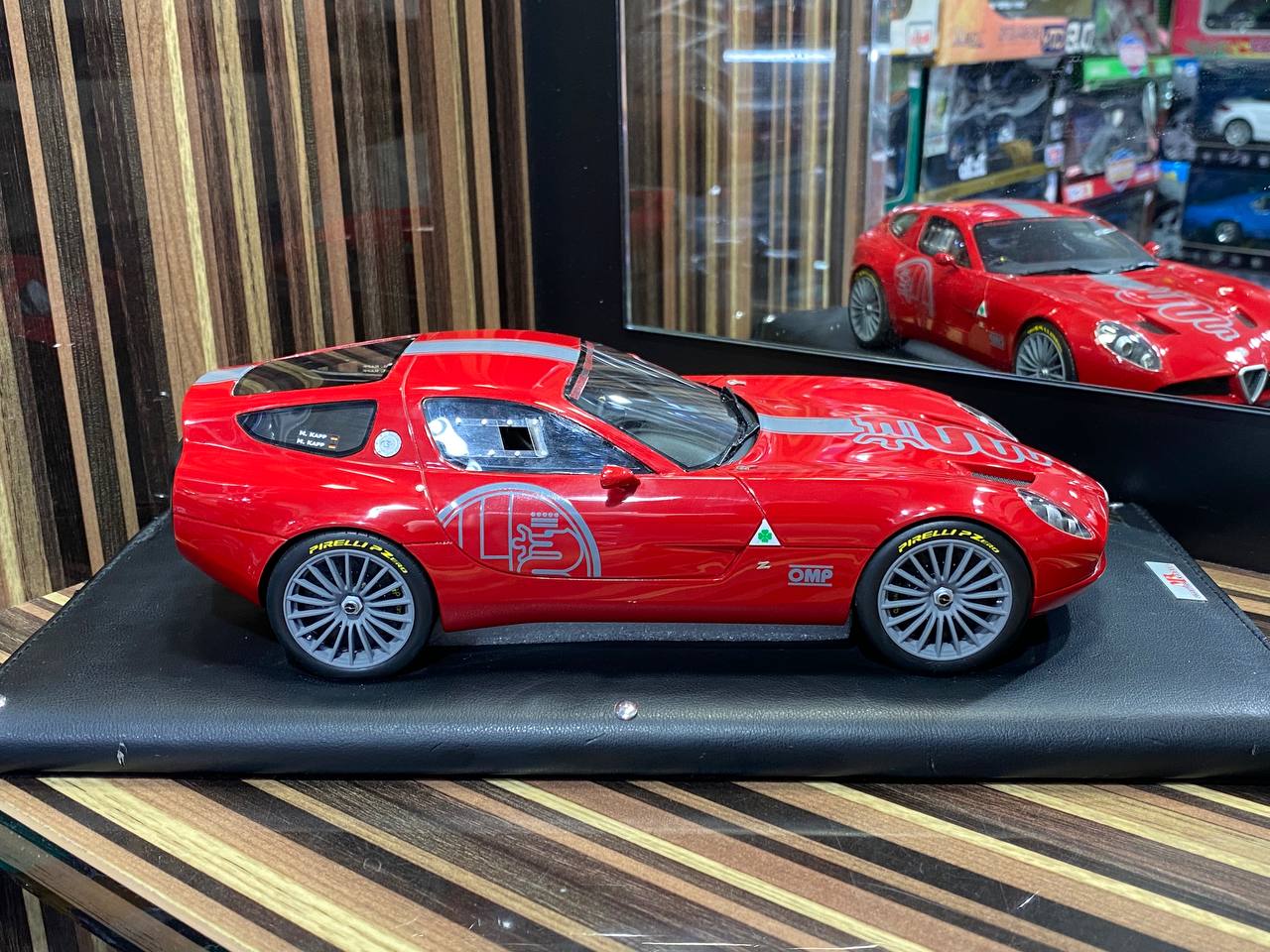 MR Collection Model Alfa Romeo TZ3 Corsa Zagato - 1/18 Resin, Limited Edition,Red|Sold in Dturman.com Dubai UAE.