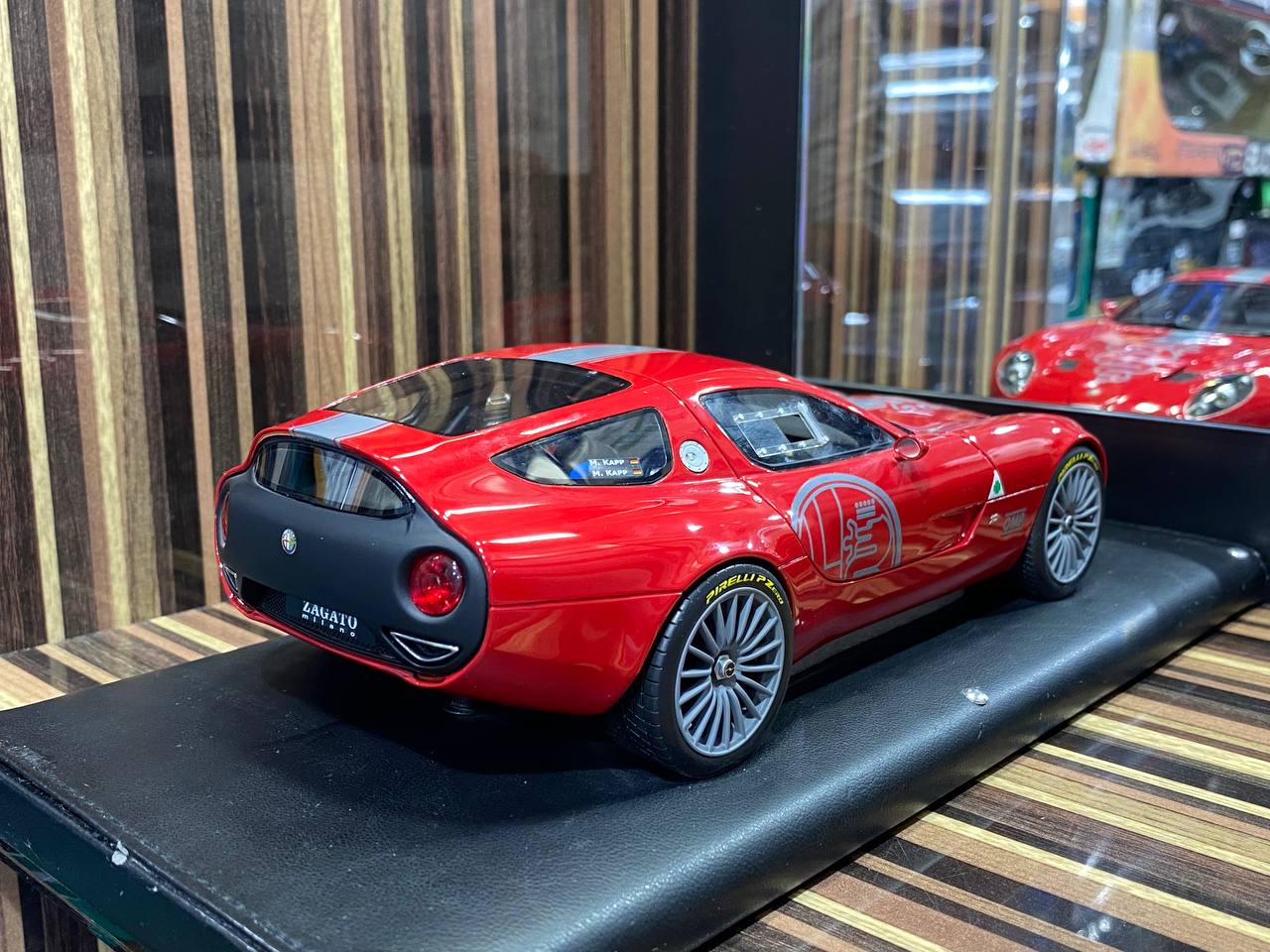 MR Collection Model Alfa Romeo TZ3 Corsa Zagato - 1/18 Resin, Limited Edition,Red|Sold in Dturman.com Dubai UAE.