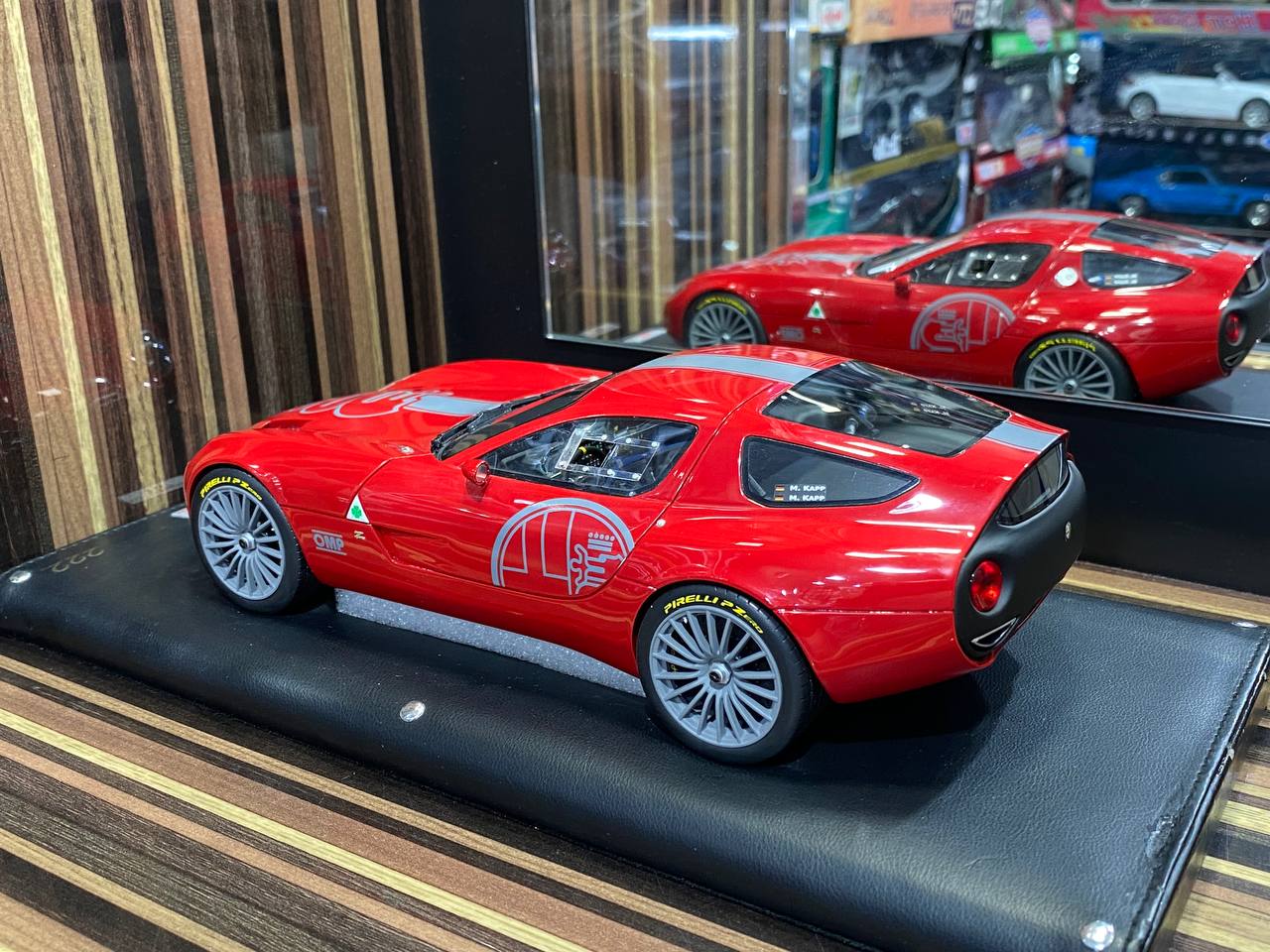 MR Collection Model Alfa Romeo TZ3 Corsa Zagato - 1/18 Resin, Limited Edition,Red|Sold in Dturman.com Dubai UAE.