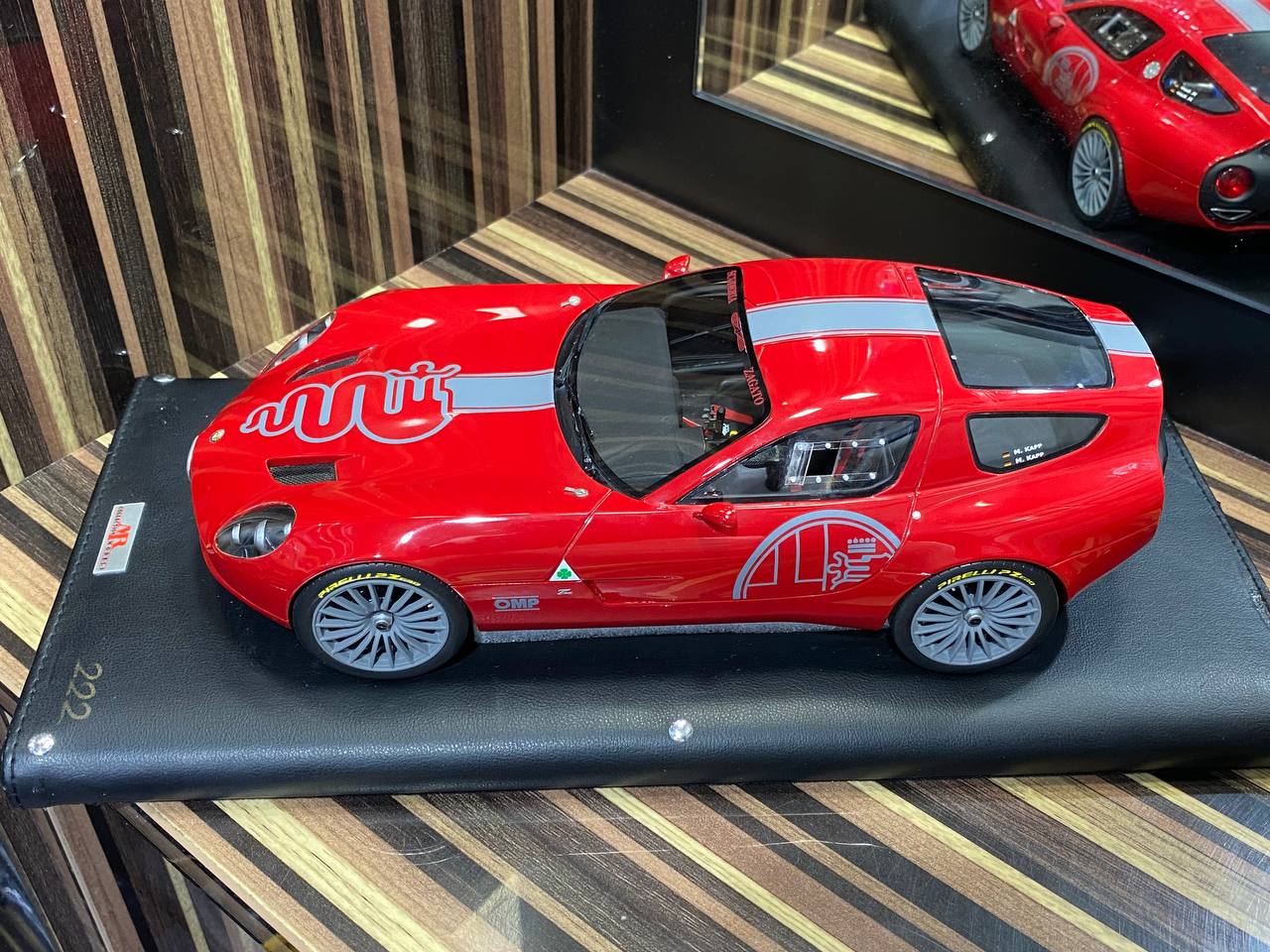 MR Collection Model Alfa Romeo TZ3 Corsa Zagato - 1/18 Resin, Limited Edition,Red|Sold in Dturman.com Dubai UAE.
