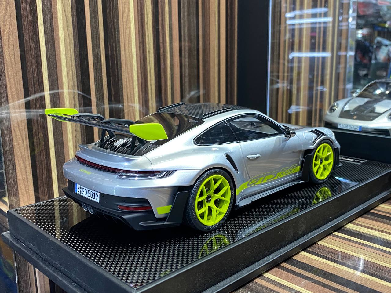 Timothy & Pierre Porsche 911 GT3 RS (992.1) - 1/18 Resin Model - Silver Metallic