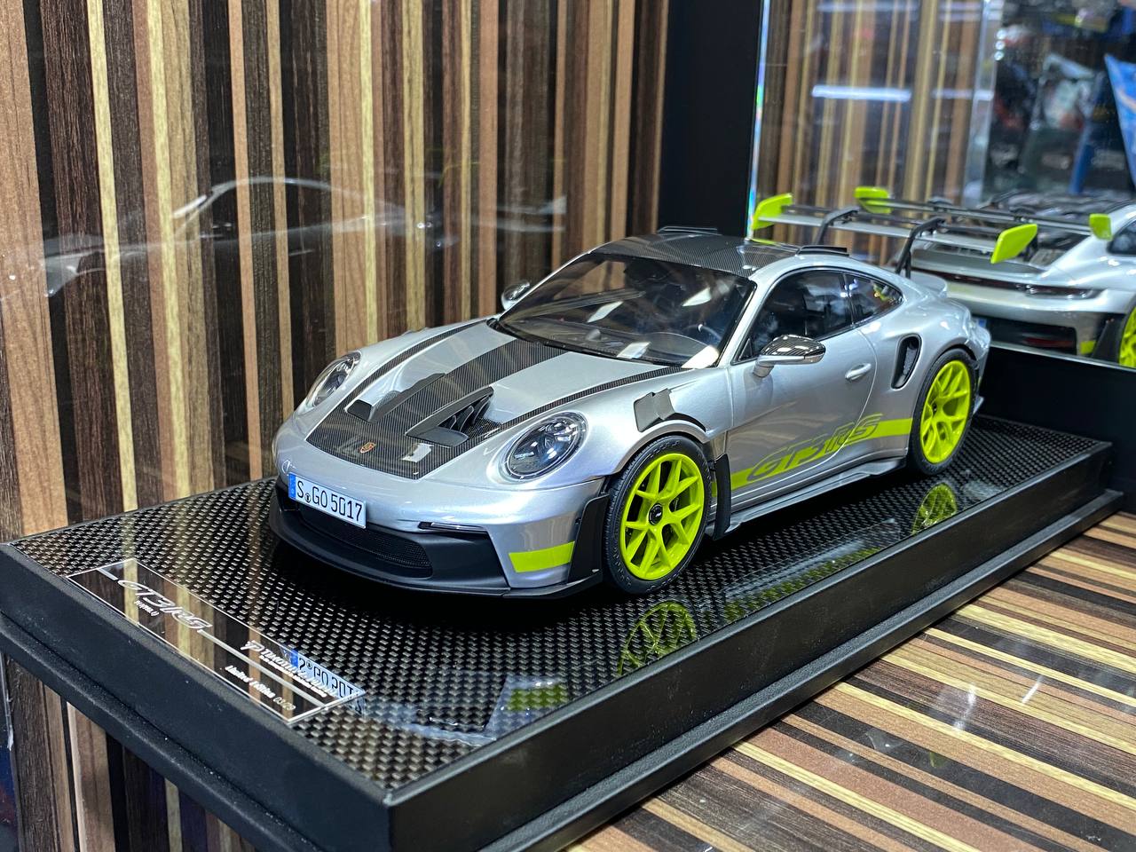 Timothy & Pierre Porsche 911 GT3 RS (992.1) - 1/18 Resin Model - Silver Metallic