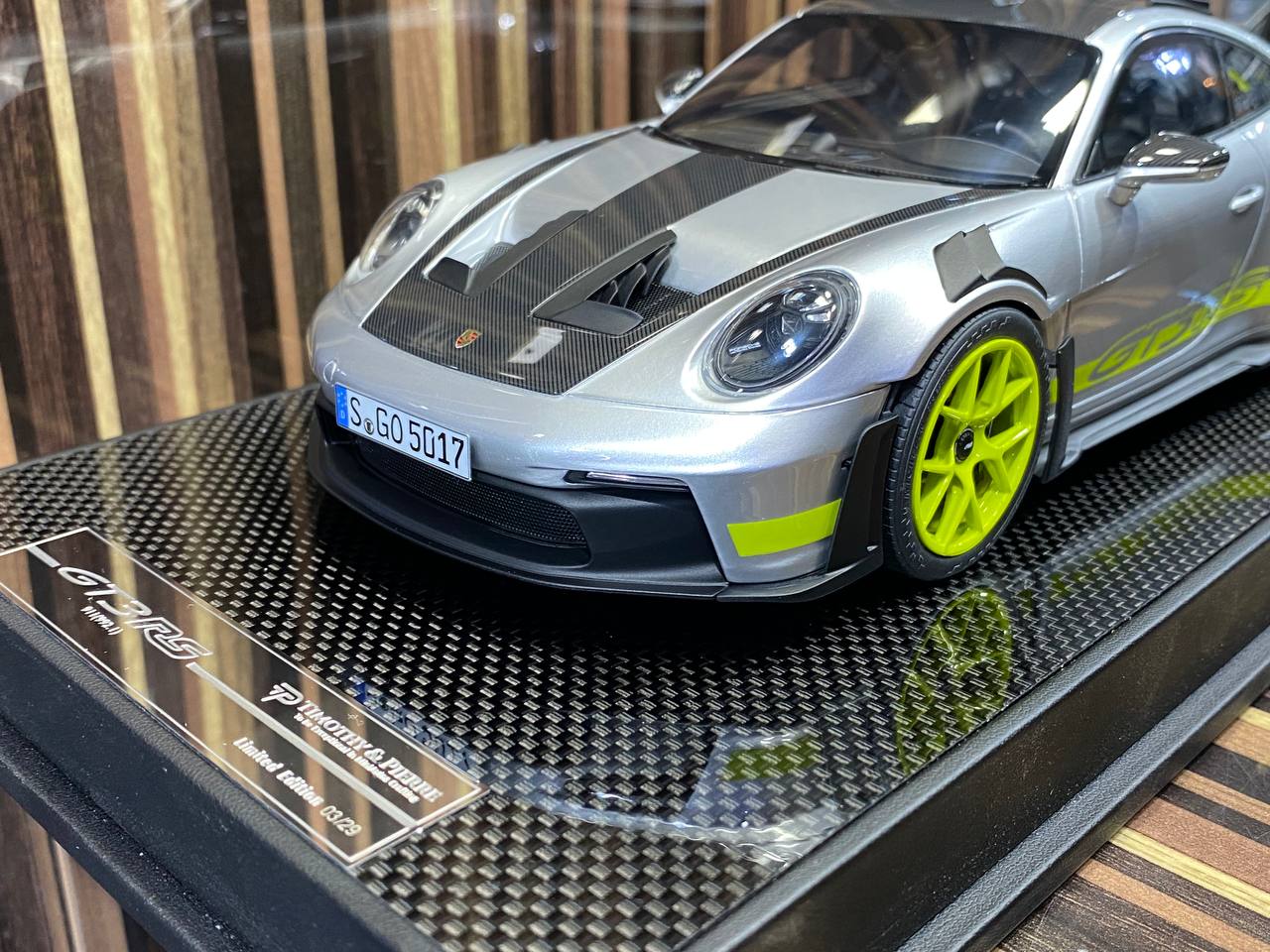 Timothy & Pierre Porsche 911 GT3 RS (992.1) - 1/18 Resin Model - Silver Metallic