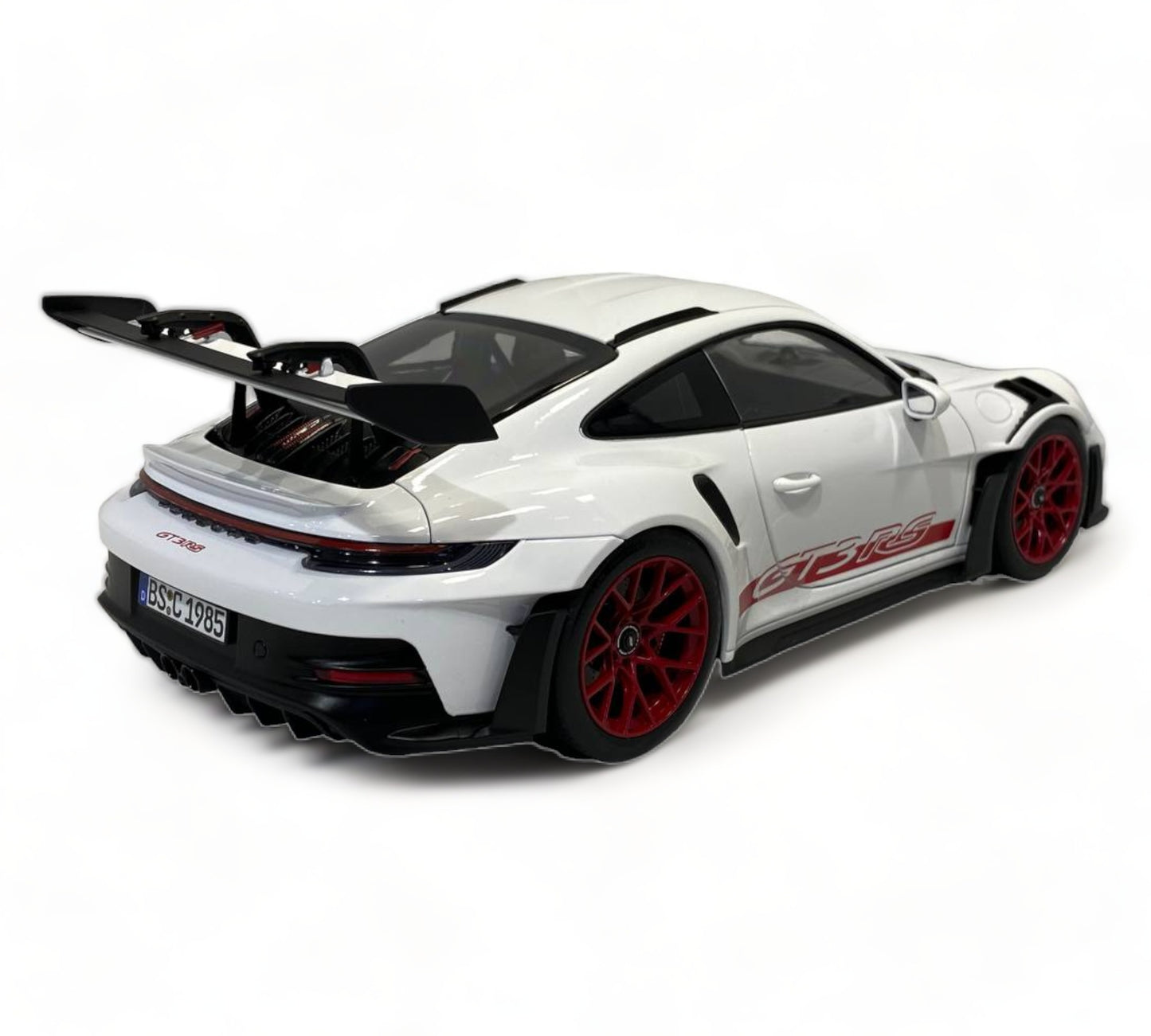 Norev Porsche 911 GT3 RS (2022) - 1/18 Diecast Metal Model, White/Red|Sold in Dturman.com Dubai UAE.