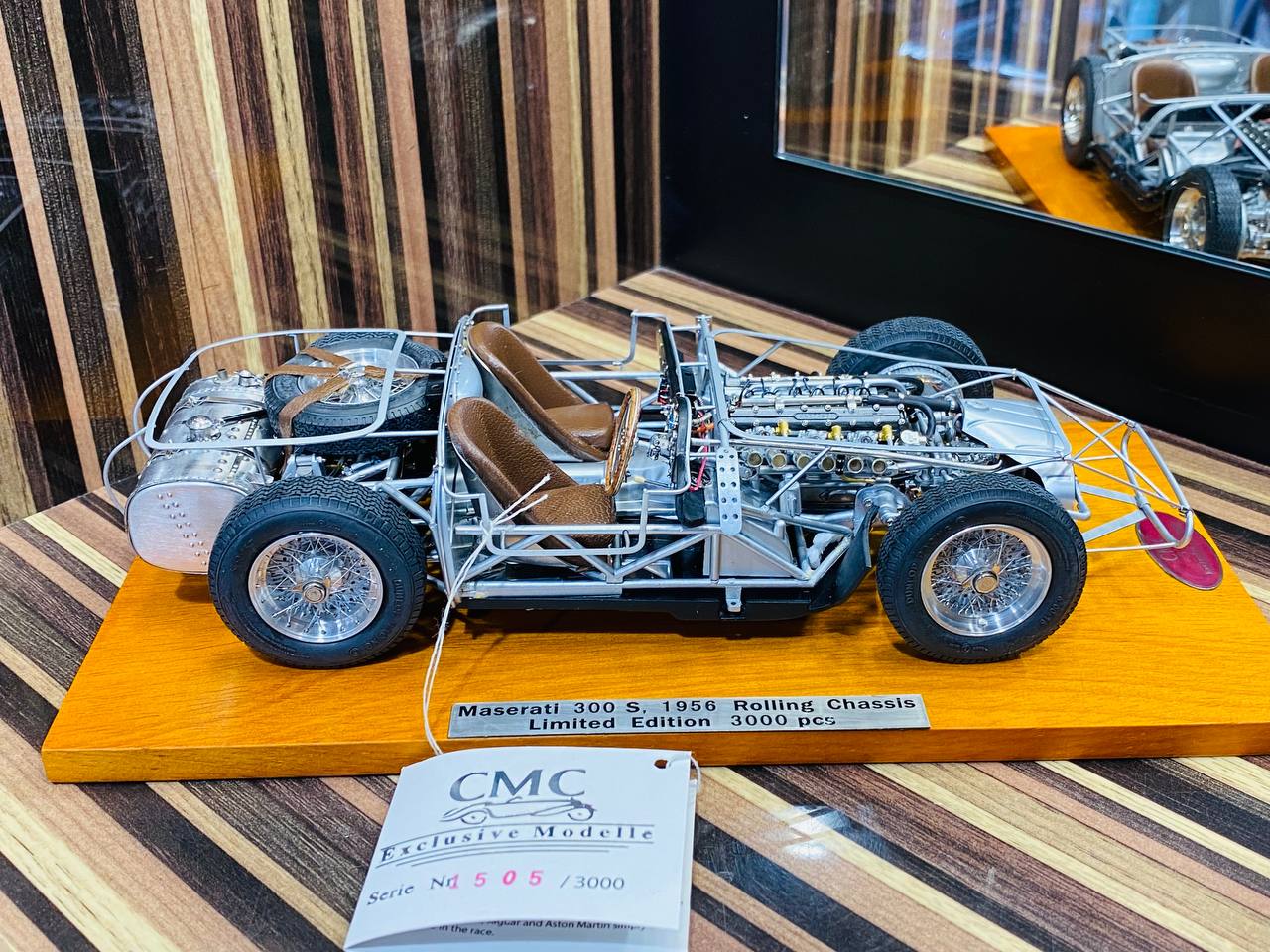 CMC MASERATI 300 S, 1956 Rolling Chassis [1/18 Diecast Silver]