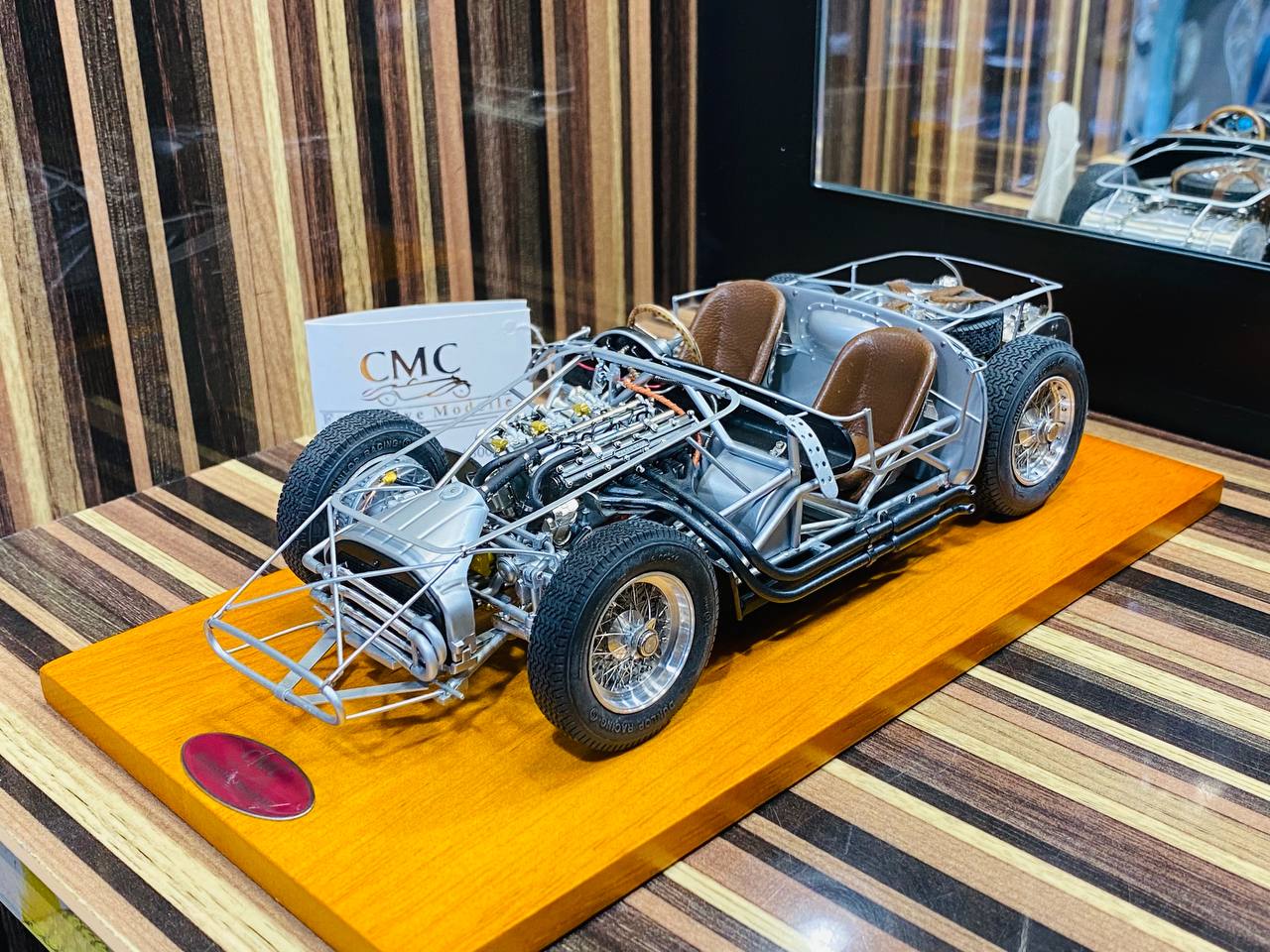 CMC MASERATI 300 S, 1956 Rolling Chassis [1/18 Diecast Silver]
