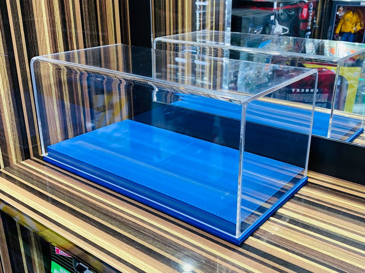 Acrylic Display Case - Blue| Perfect Size for Your Collectibles!