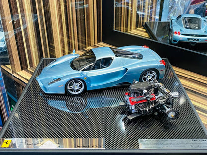 Exclusive General Models Ferrari Enzo with Engine [ Resin Blue | Limited Edition]