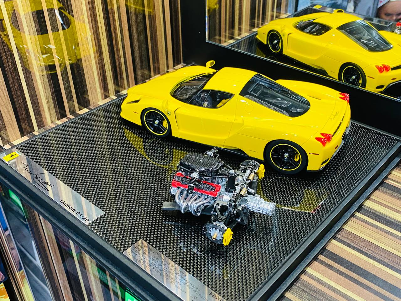 Exclusive General Models Ferrari Enzo with Engine [Resin Yellow | Limited Edition]