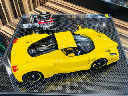 Exclusive General Models Ferrari Enzo with Engine [Resin Yellow | Limited Edition]