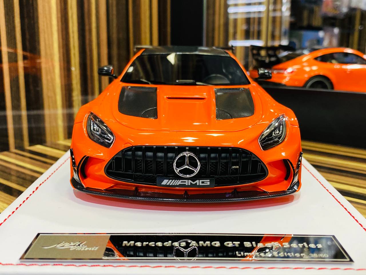 Mercedes-Benz AMG GT Black Series Resin Magma Beam Orange | 1/18 by IVY Models