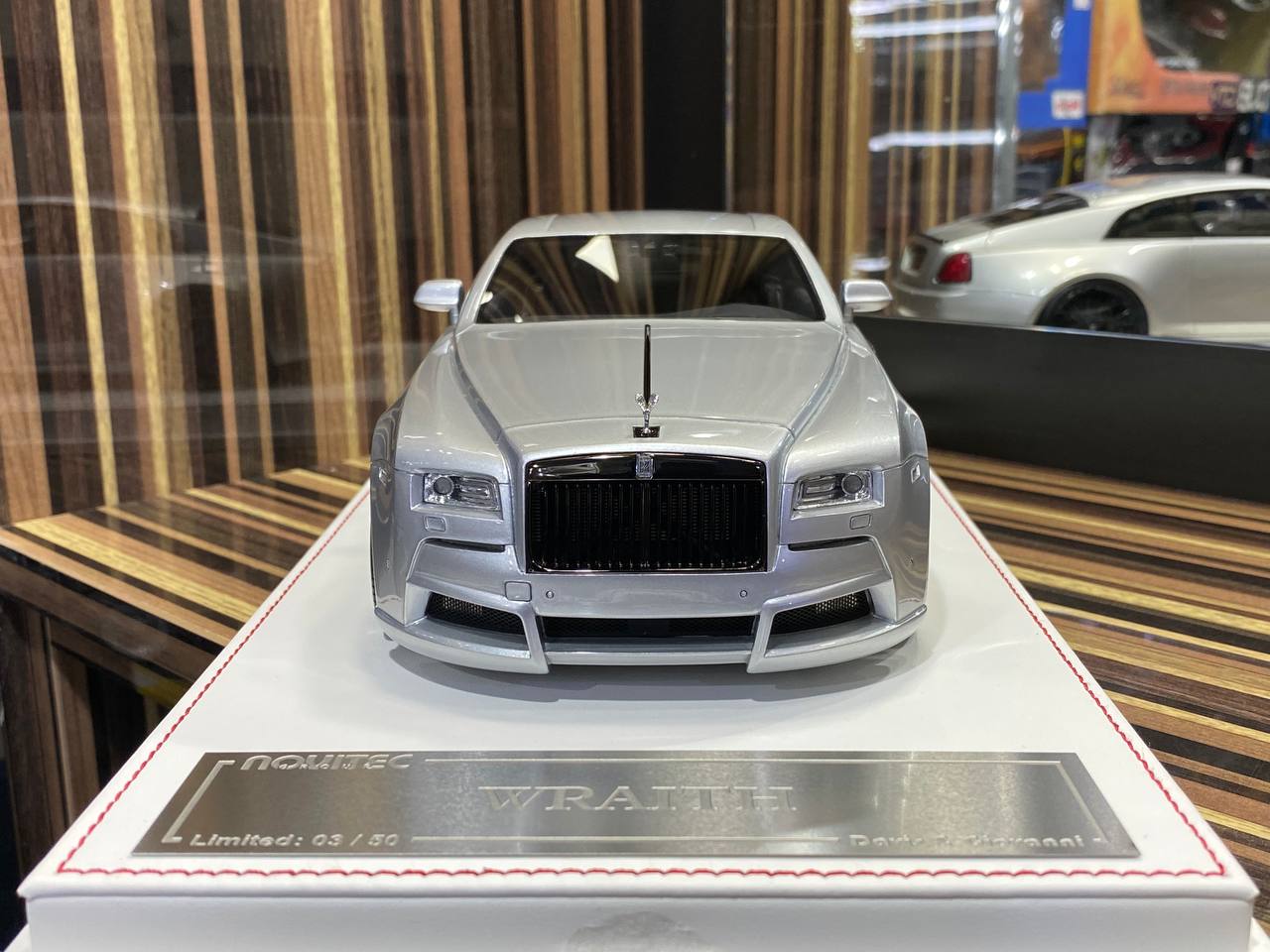 1/18 Resin Davis & Giovanni Rolls Royce WRAITH novitec silver Model Car|Sold in Dturman.com Dubai UAE.