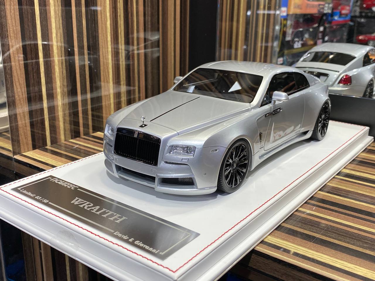 1/18 Resin Davis & Giovanni Rolls Royce WRAITH novitec silver Model Car|Sold in Dturman.com Dubai UAE.