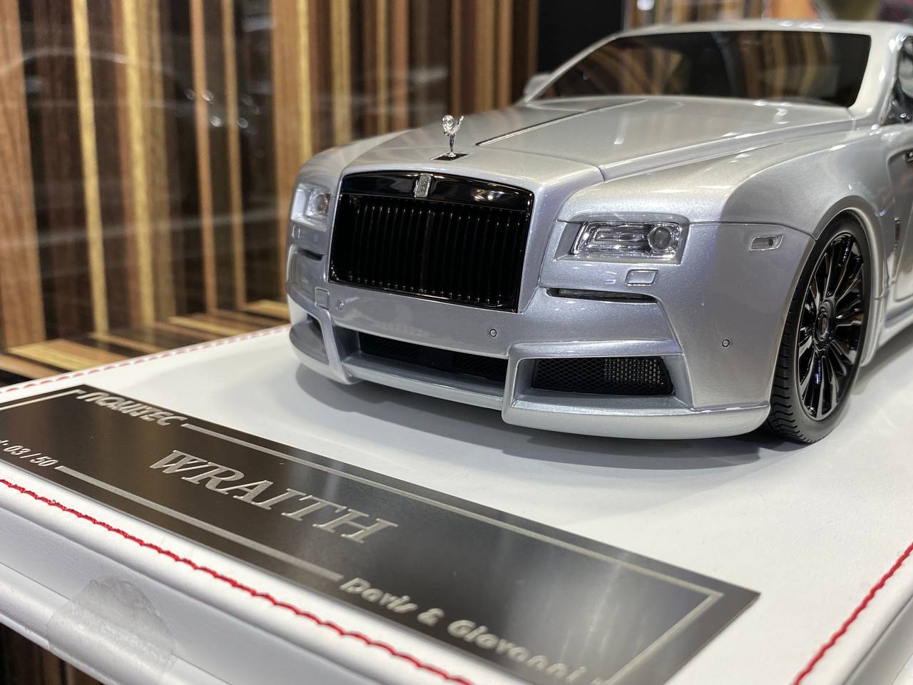 1/18 Resin Davis & Giovanni Rolls Royce WRAITH novitec silver Model Car|Sold in Dturman.com Dubai UAE.