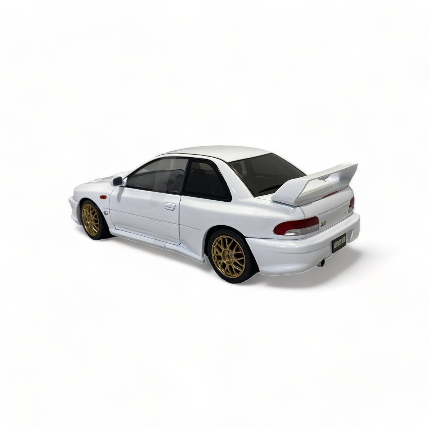 1/18 Solido Subaru Impreza 22B (1998) - Metal Diecast, Classic White Model Car|Sold in Dturman.com Dubai UAE.