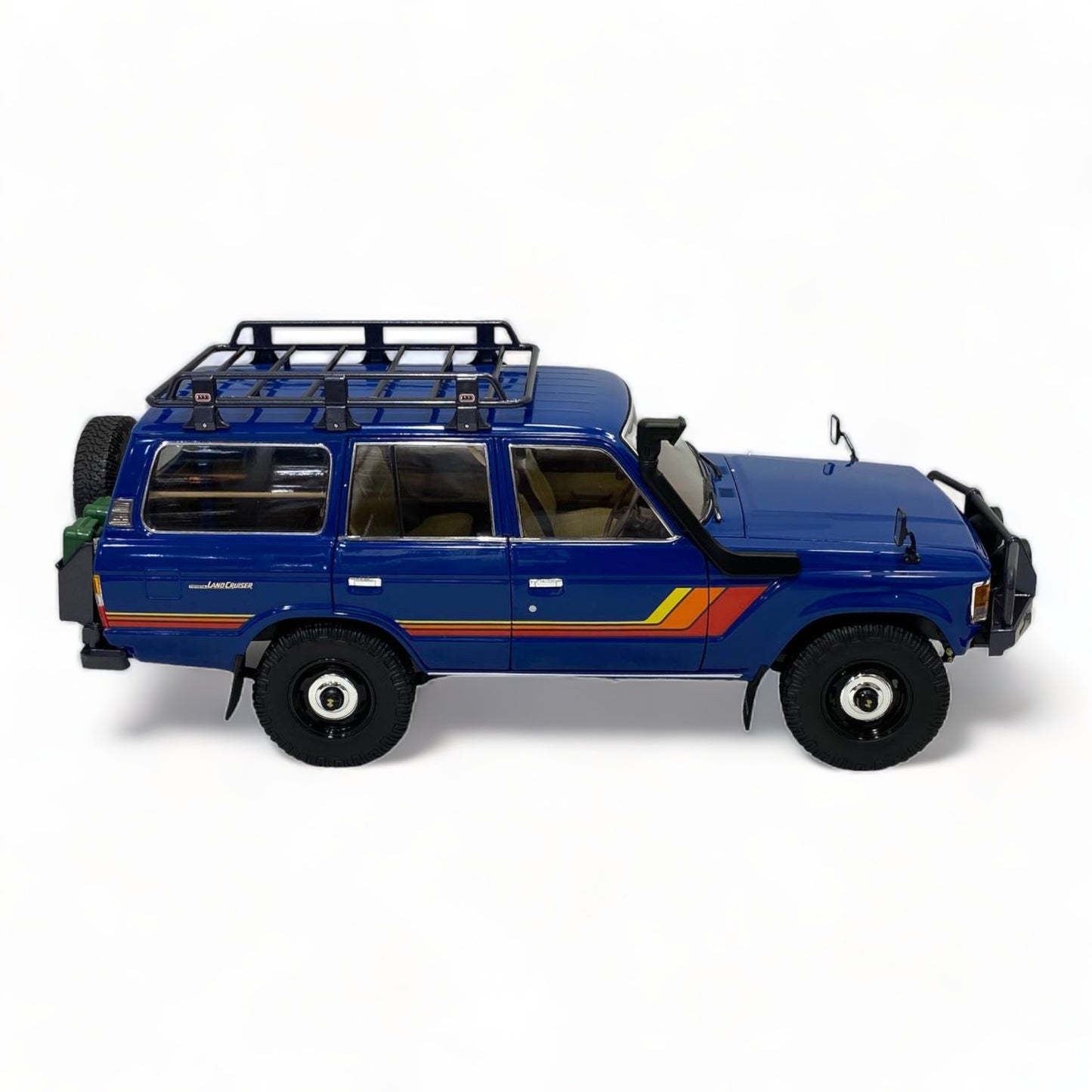 Toyota Land Cruiser 60 (1/18) blue with sticker by Kyosho