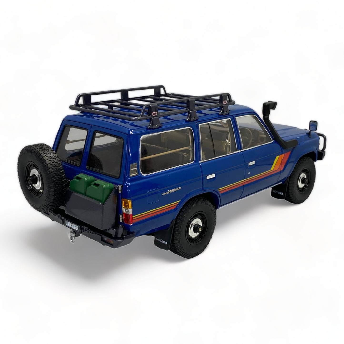 Toyota Land Cruiser 60 (1/18) blue with sticker by Kyosho