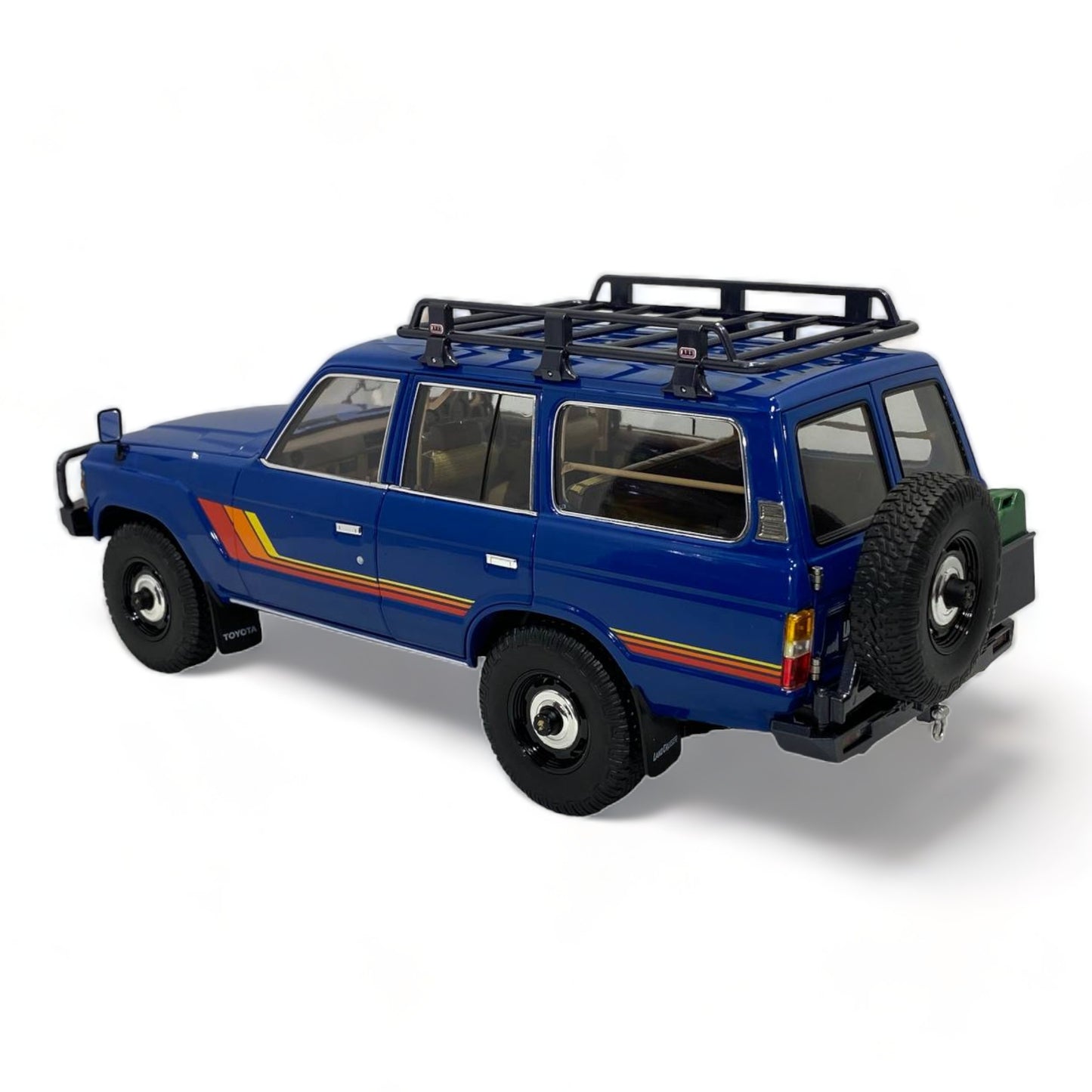 Toyota Land Cruiser 60 (1/18) blue with sticker by Kyosho