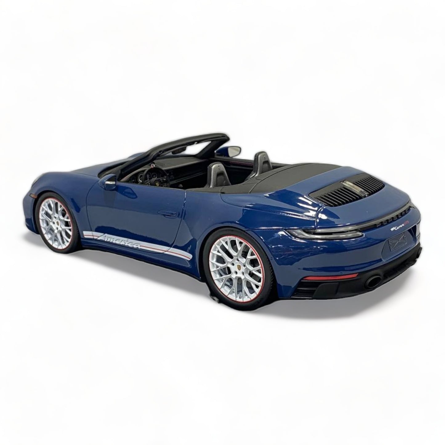 Porsche 911 Carrera GTS Cabriolet America Edition AzurBlue by Spark Model|Sold in Dturman.com Dubai UAE.