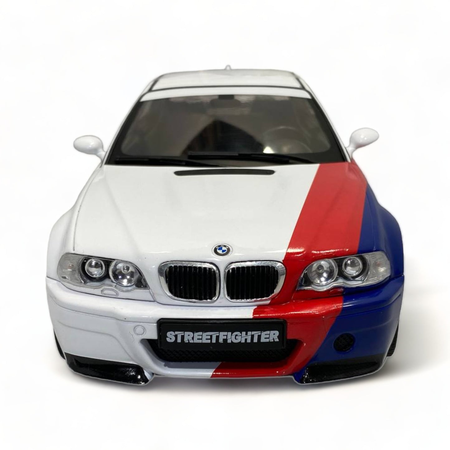 1/18 Diecast Solido BMW M3 E46 STREETFIGHTER WHITE 2000 Scale Model Car|Sold in Dturman.com Dubai UAE.
