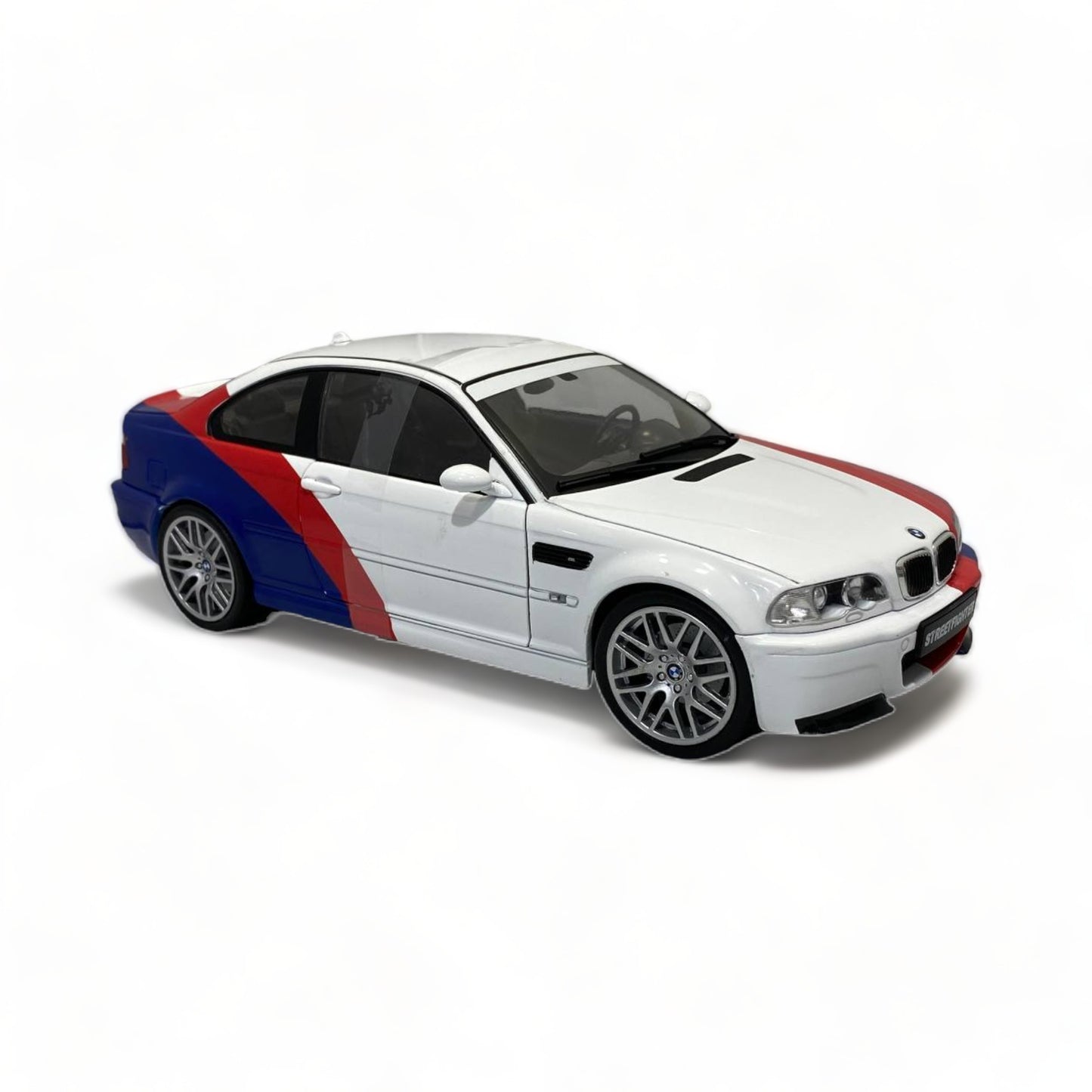 1/18 Diecast Solido BMW M3 E46 STREETFIGHTER WHITE 2000 Scale Model Car|Sold in Dturman.com Dubai UAE.