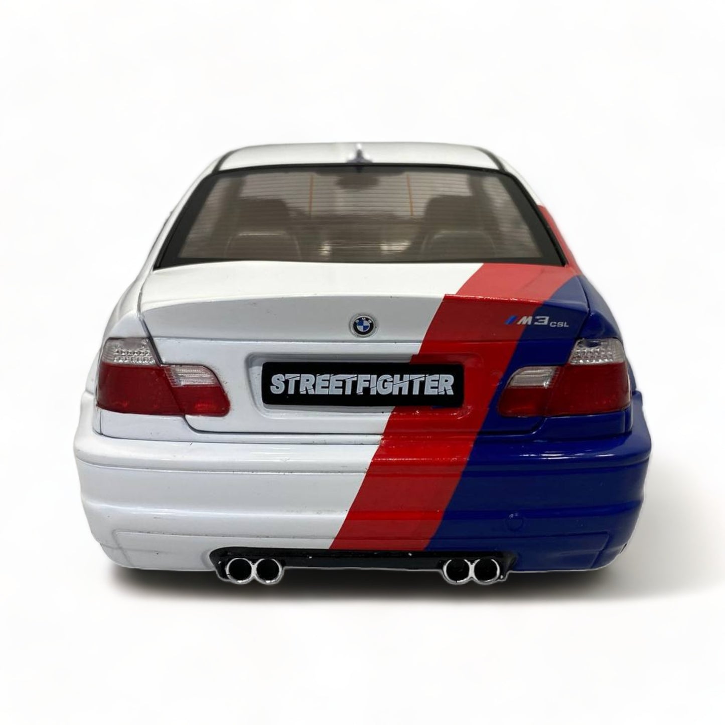1/18 Diecast Solido BMW M3 E46 STREETFIGHTER WHITE 2000 Scale Model Car|Sold in Dturman.com Dubai UAE.
