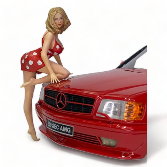 1/18 Scale Figure Set - Lady With Red Dress Figures|Sold in Dturman.com Dubai UAE.